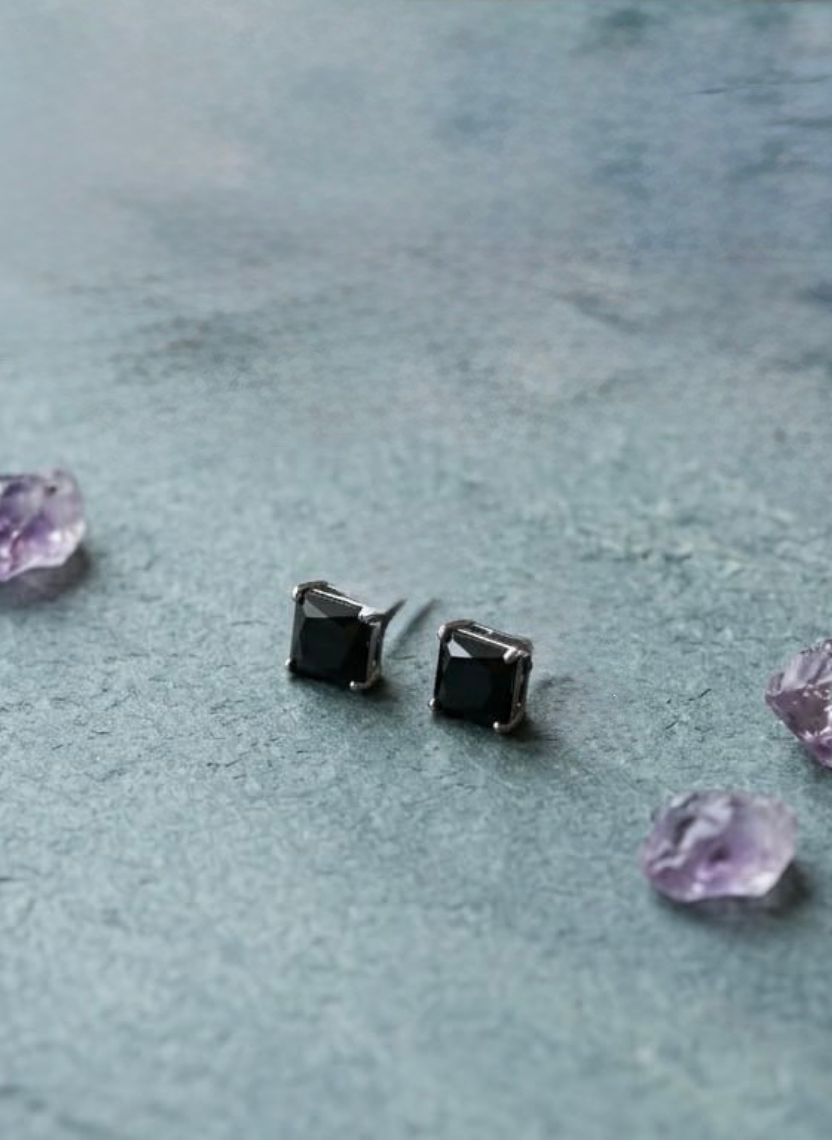 Midnight Square Earring Men’s Earring