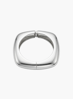 Bold Silver Square Hinged Kada