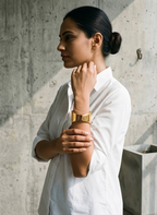 Gold Square Hinged Kada