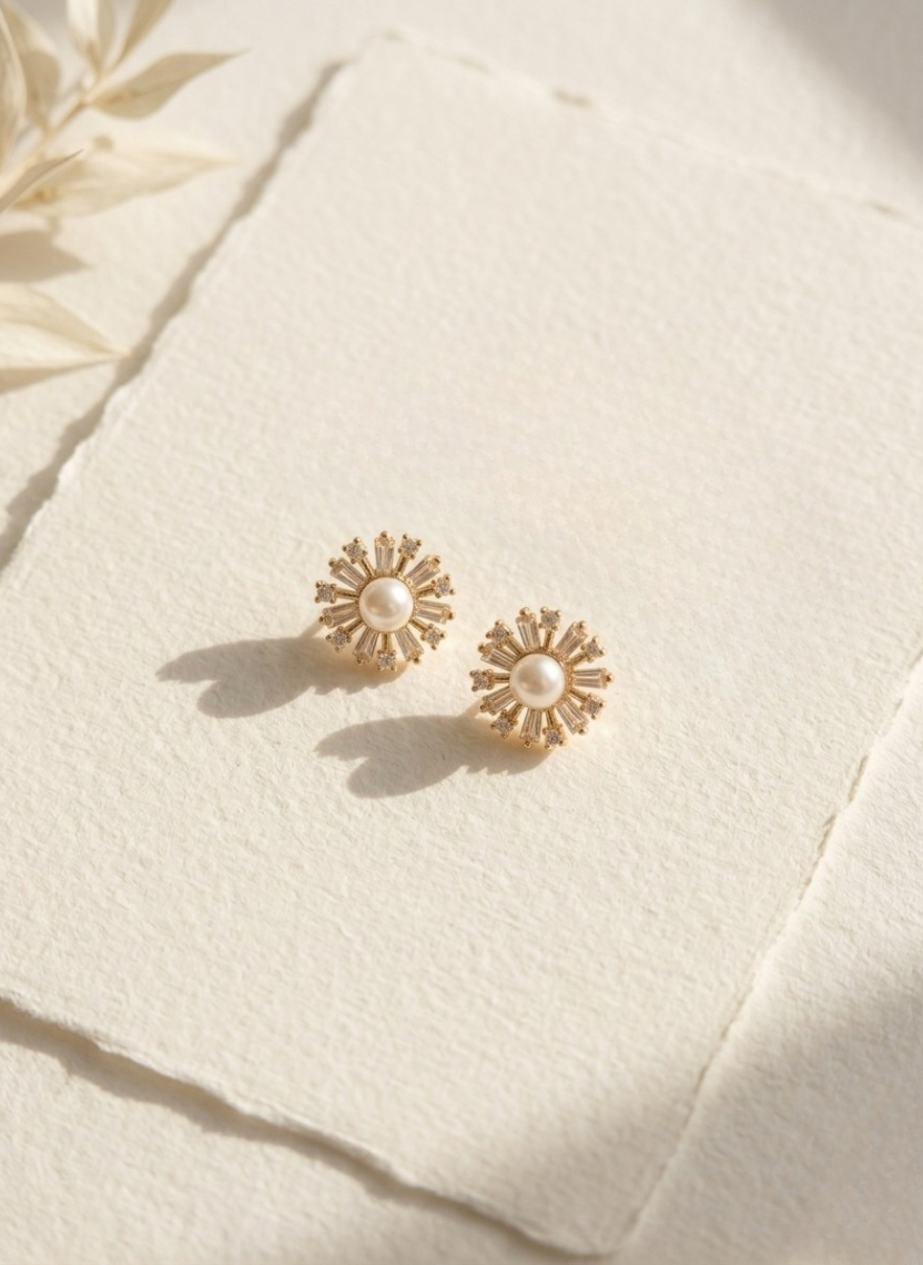 Pearl Stud Earrings
