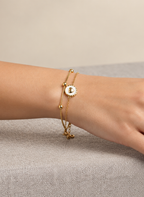 Gold Luna Heart Bracelet