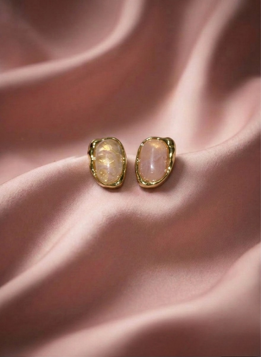 Rosy Stone Earrings
