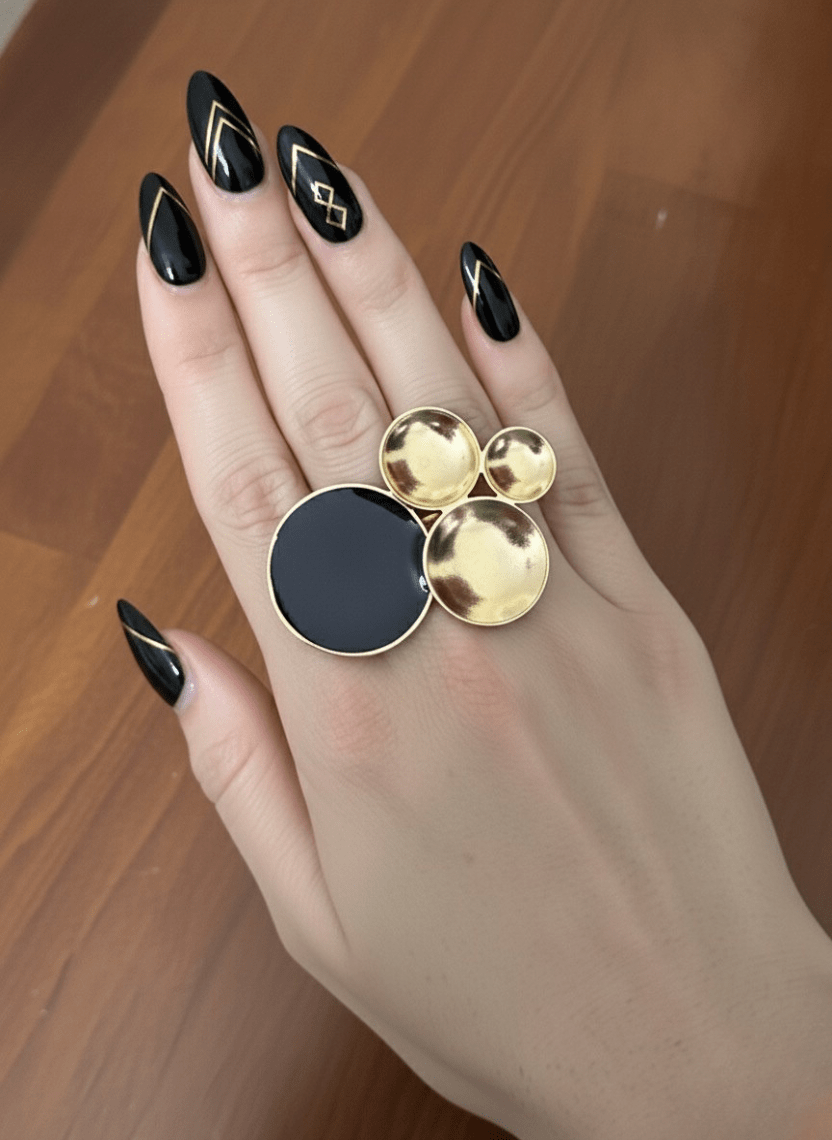 Concentric Statement Ring - Luxeria