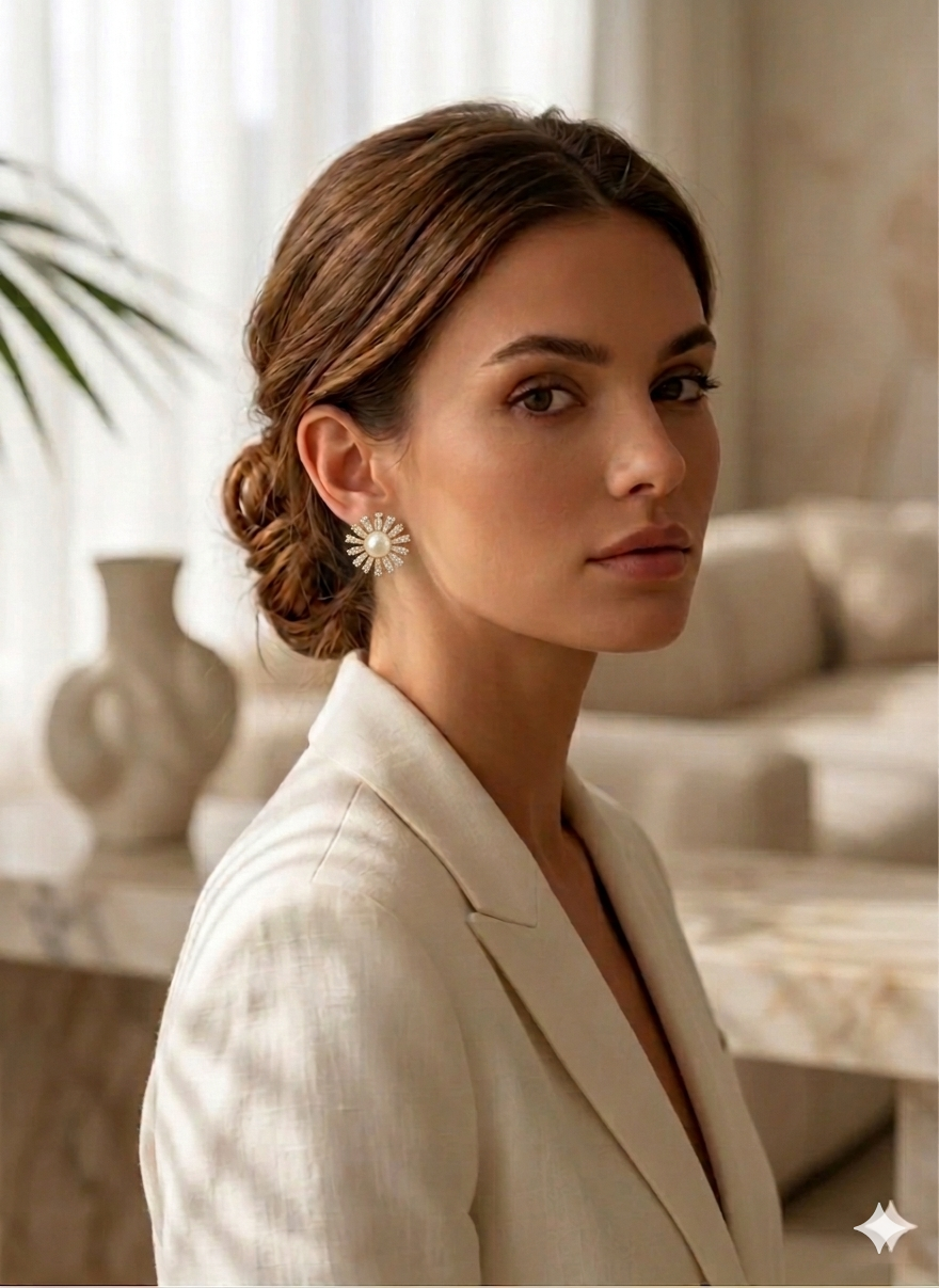 Pearl Stud Earrings