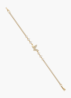 Gold Butterfly Tennis Bracelet