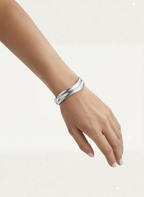 Silver Double Wave Kada