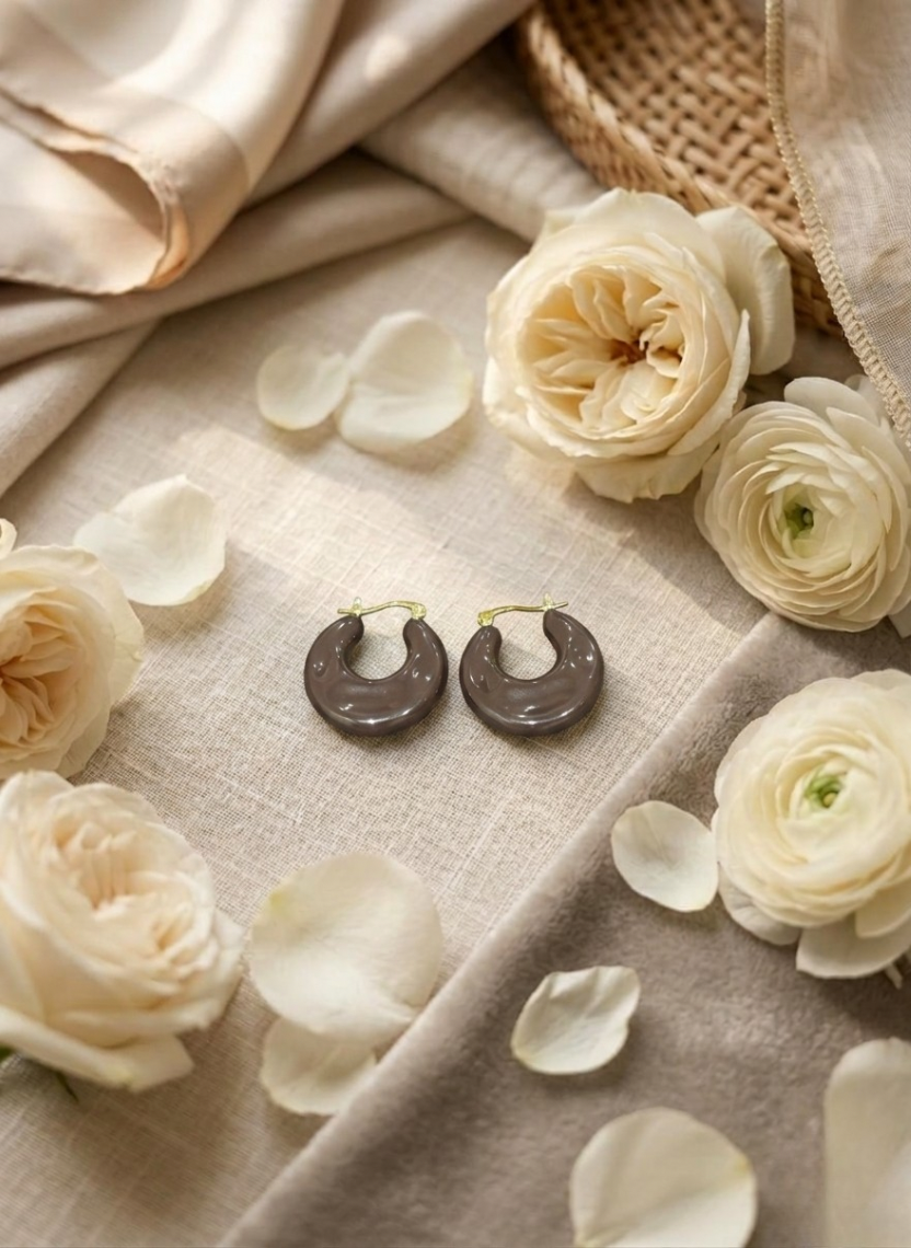 Midnight Resin Earrings