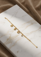 Gold Good Luck Charm Bracelet