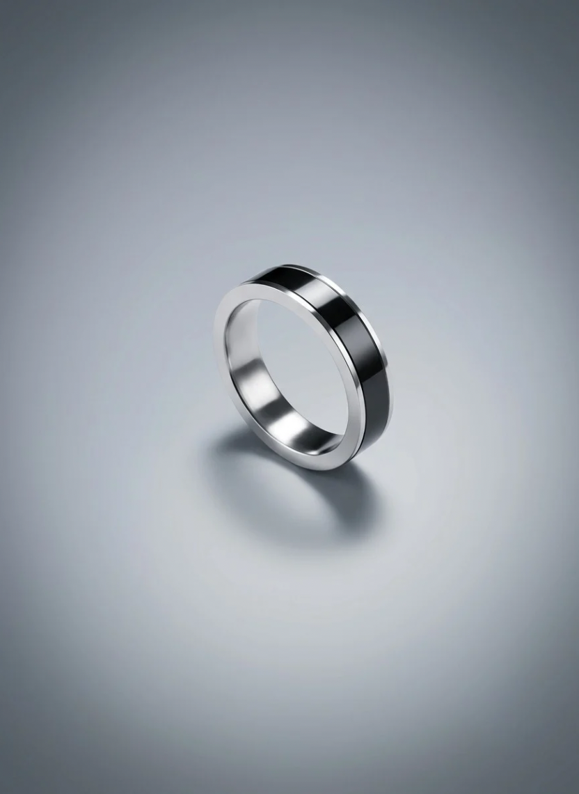 Shadow Line Ring Men’s Ring