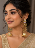Pink Charm Kashmiri Earring
