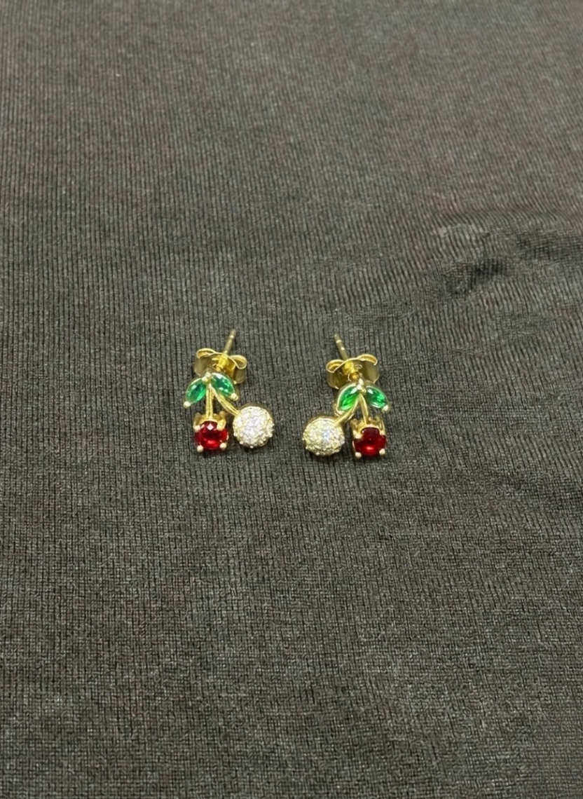 Cute Cherry Stud Earring