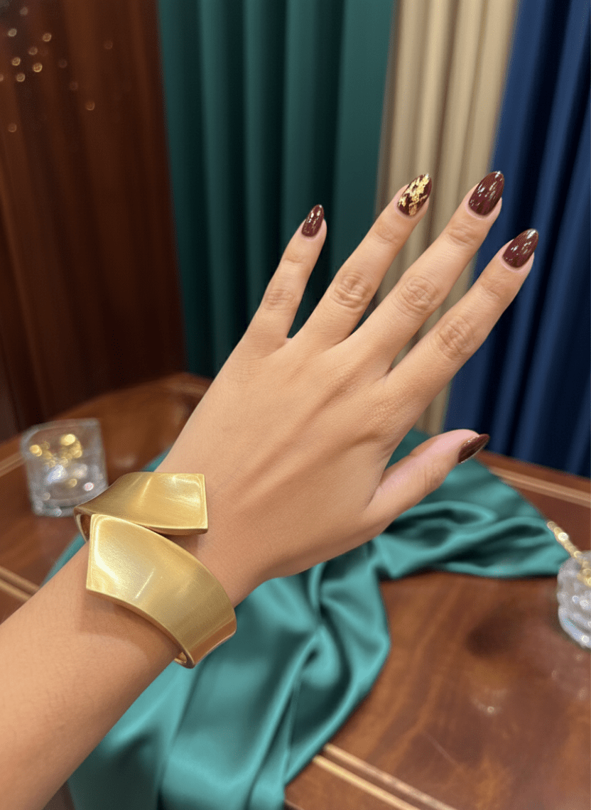 Empress Cuff Gold Bracelet - Luxeria