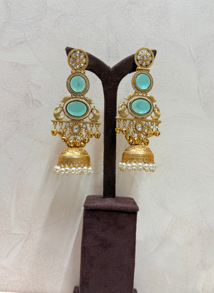 Royal Green Kashmiri Earring