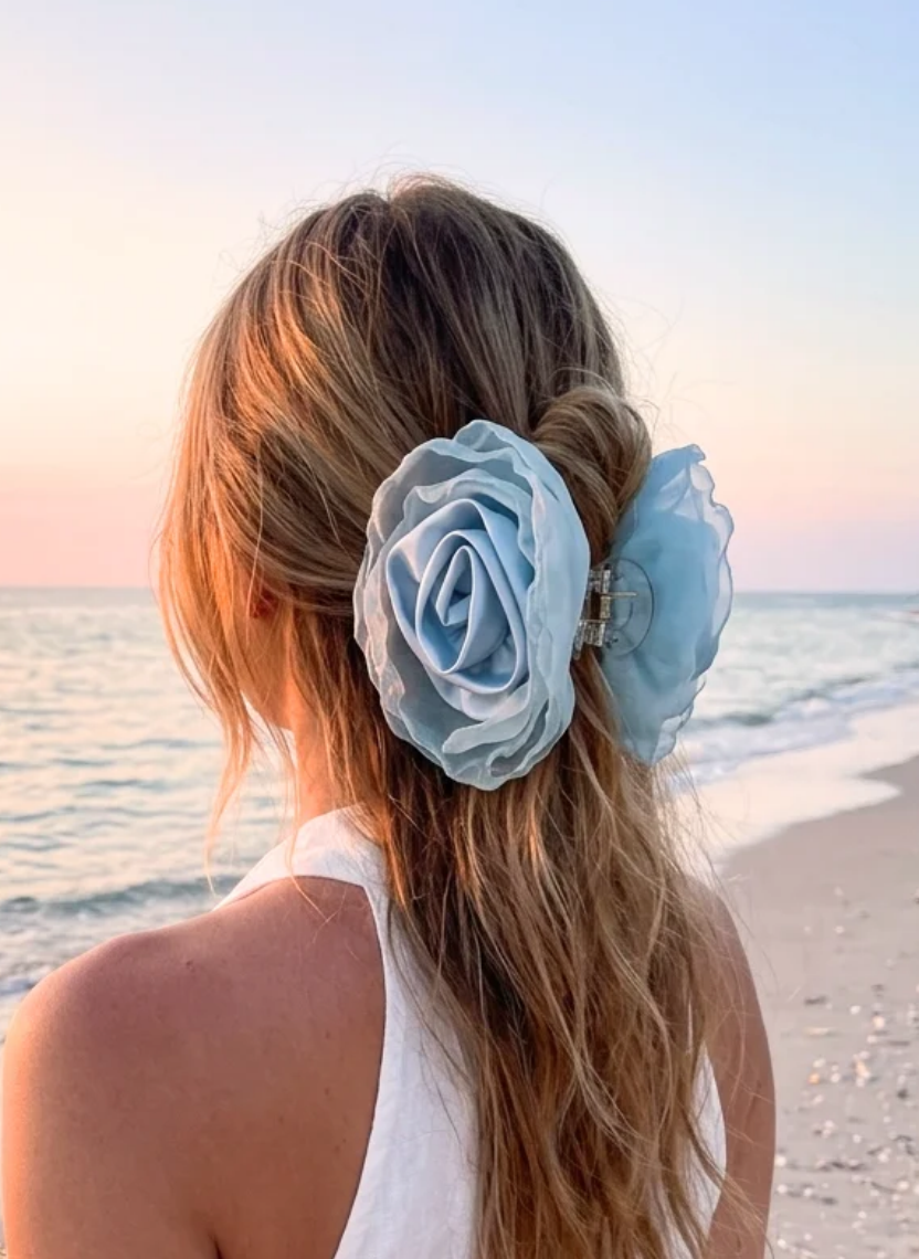 Floral Rose Hair Clip