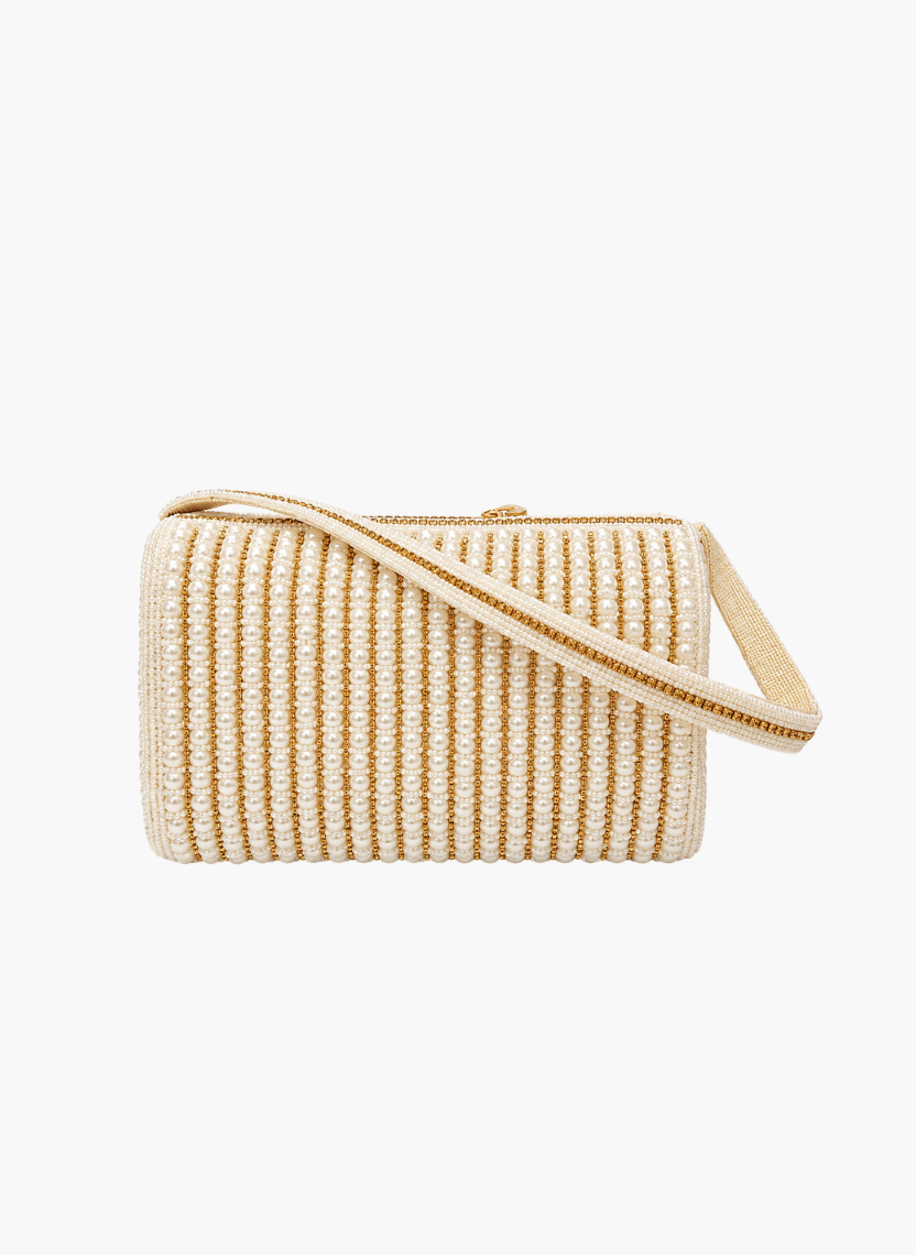 Pearl Beaded Clutch