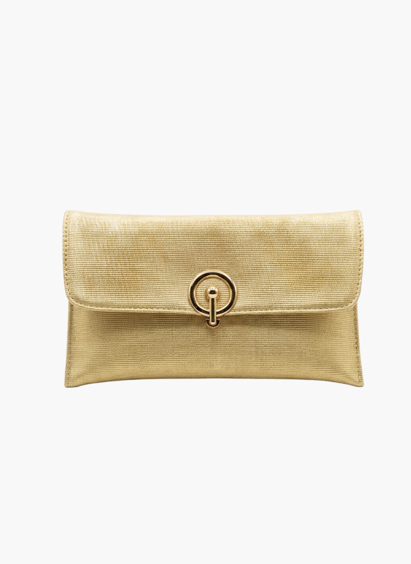 Gold Ring Lock Clutch