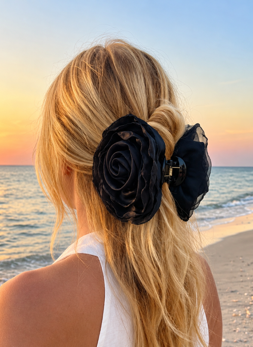 Floral Rose Hair Clip