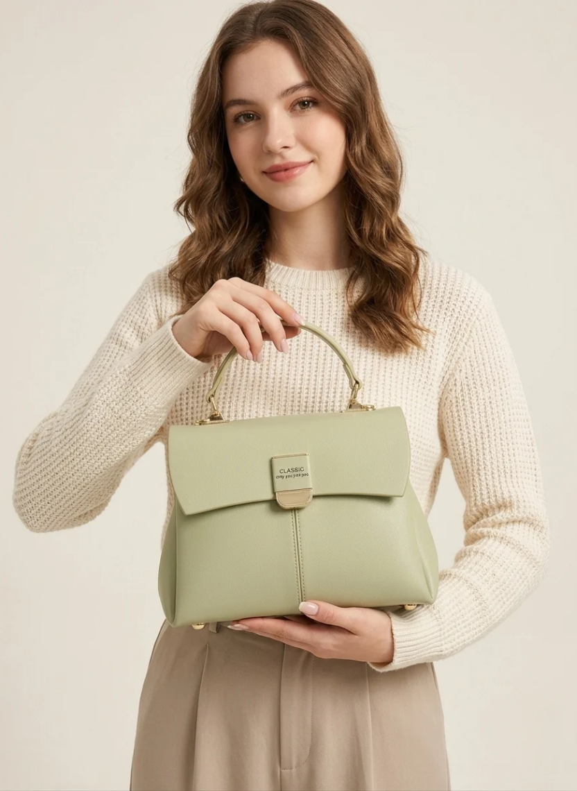 Classic Sage Green Handbag