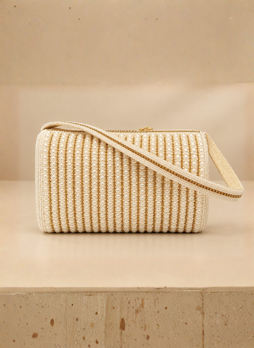 Pearl Beaded Clutch