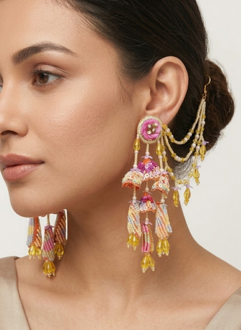 Carnival Tassel Drop Earrings