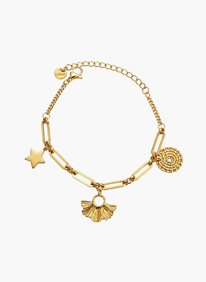 Gold Charm Bracelet