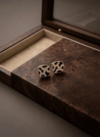 Chic Marble Stud Earrings - LAB-EAR-AA5 - Luxeria