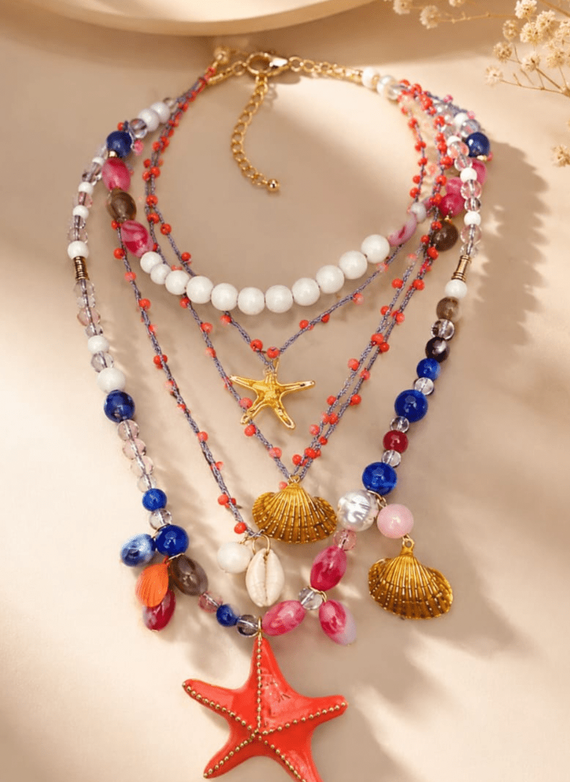 Coastal Charm Necklace - EWS-CHA-008 - Luxeria