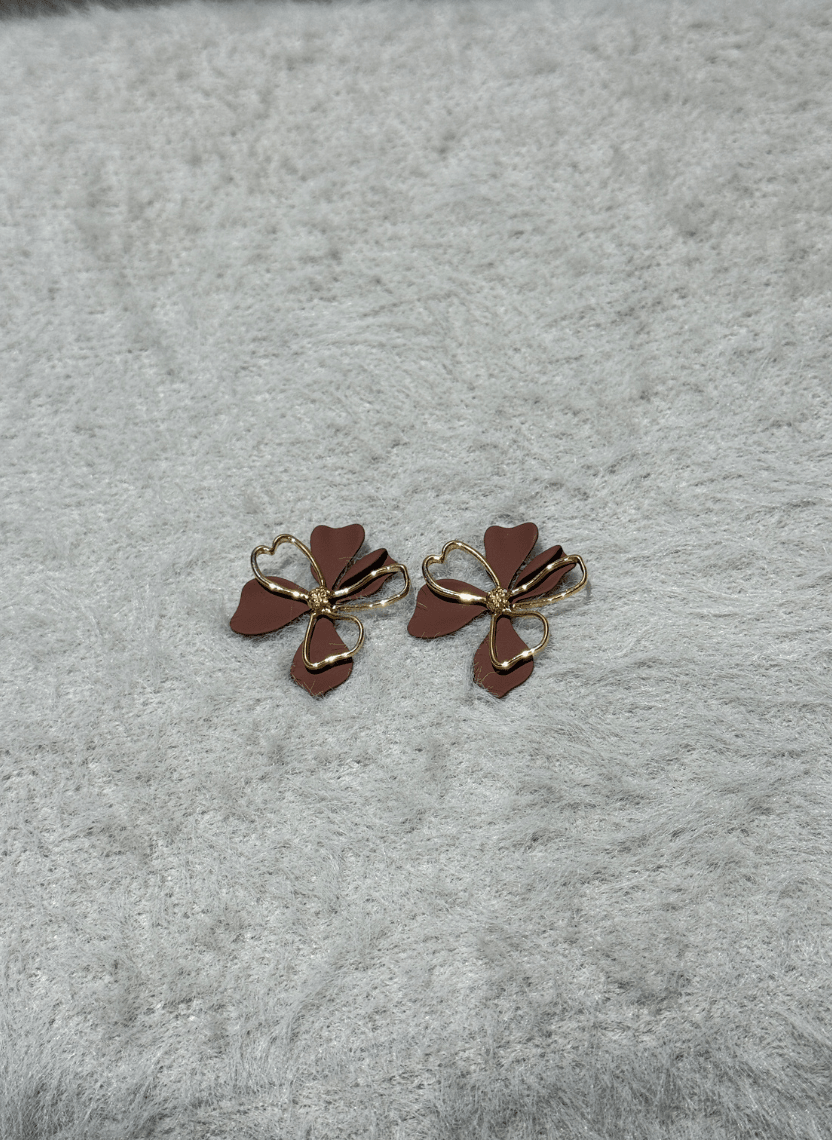 Cocoa Bloom Earrings - NAK-EAR-003 - Luxeria
