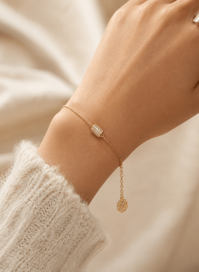 Crystal Barrel Bracelet - LBLT-B2-000006 - Luxeria