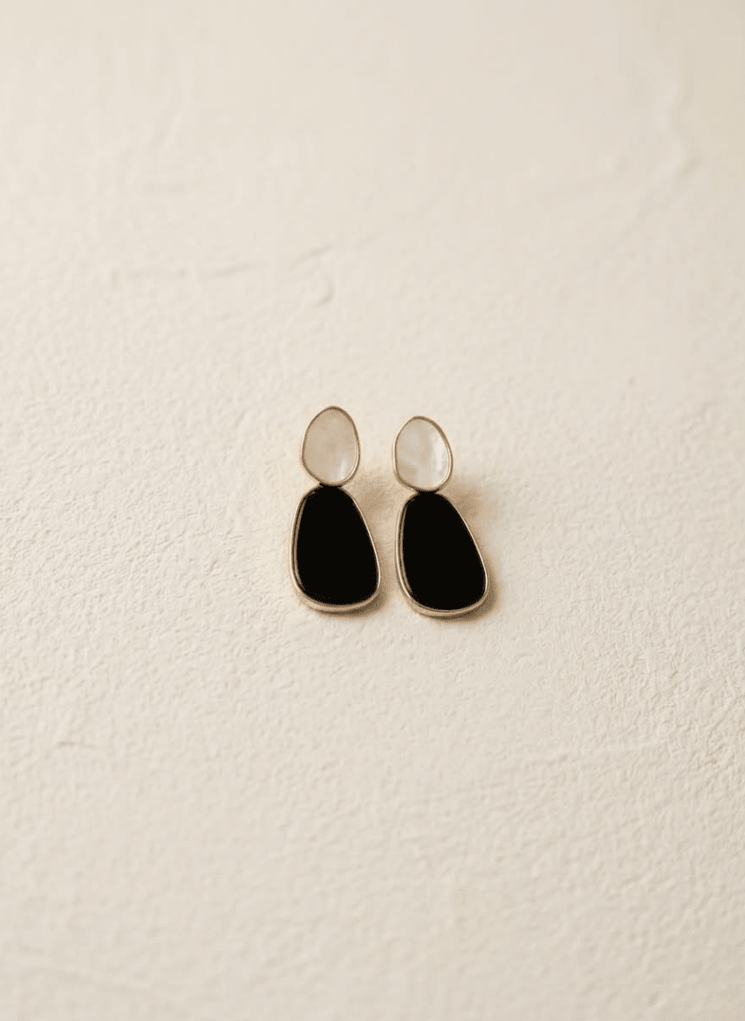 Dual Tone Earrings - EWS-EAR-010-4 - Luxeria