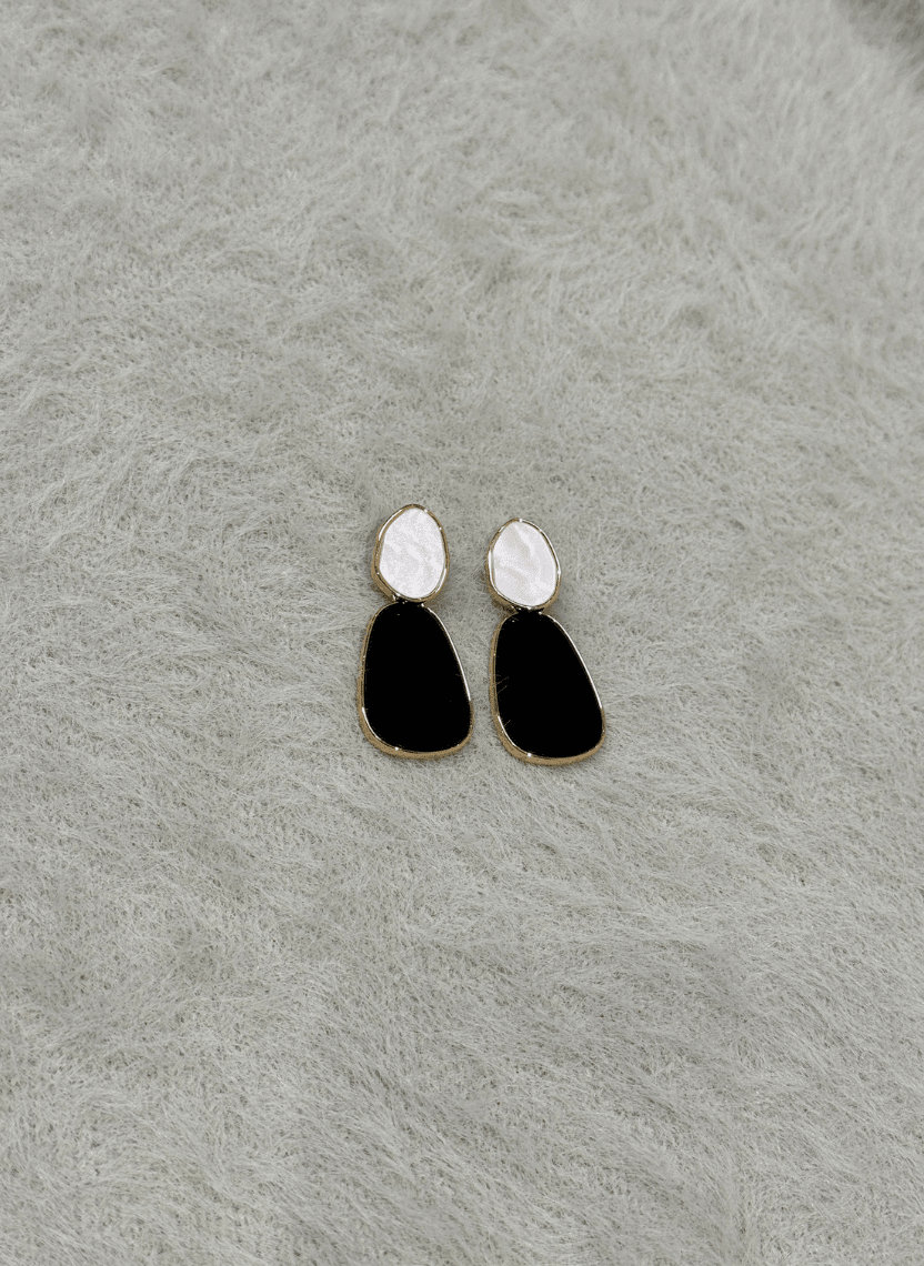Dual Tone Earrings - EWS-EAR-010-4 - Luxeria