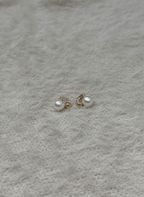 Elegant Pearl Stud Earrings - NAK-EAR-005 - Luxeria