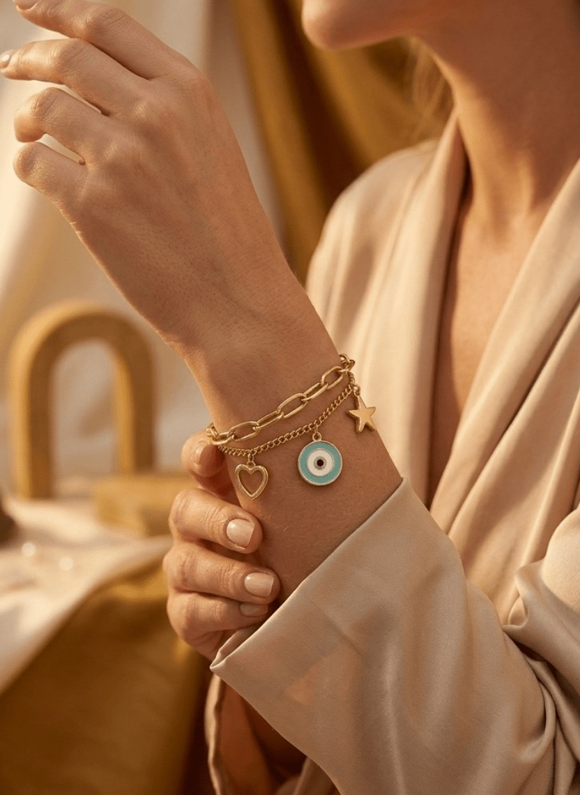 Evil Eye Bracelet - LUXBLT-C3-4 - Luxeria