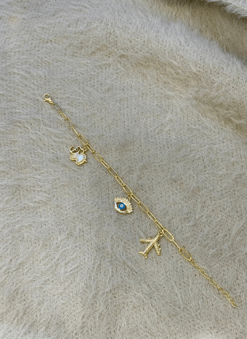 Evil Eye Travel Bracelet - LUXBLT-C3-13 - Luxeria