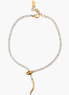 Glitz & Glide Snake Anklet -  - Luxeria