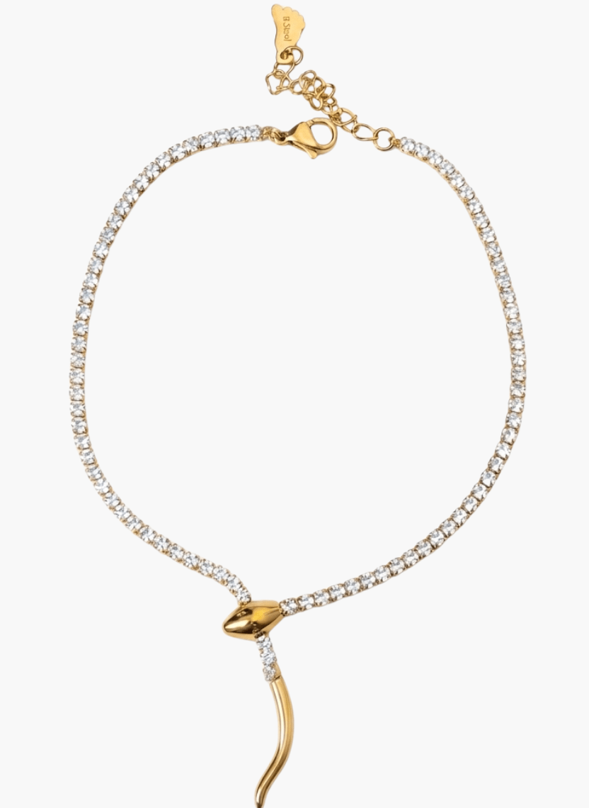 Glitz & Glide Snake Anklet -  - Luxeria