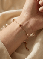 Gold Bead Bracelet - NAK-BLT-004 - Luxeria