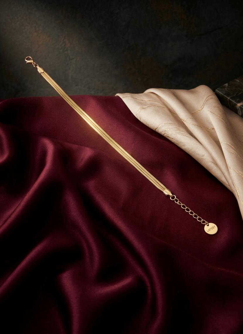 Gold Bracelet - LUXBLT-C3-7 - Luxeria