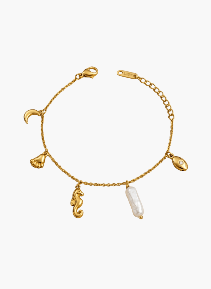 Gold Celestial Ocean Bracelet -  - Luxeria