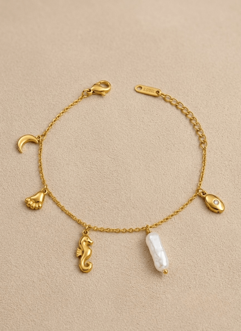 Gold Celestial Ocean Bracelet -  - Luxeria