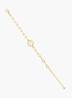 Gold Clover Link Bracelet - LABHBLT-C3-4 - Luxeria