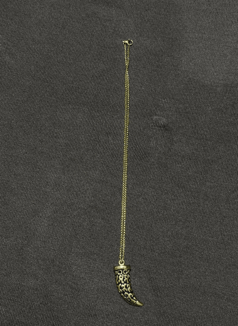 Gold Fang Pendant / Men’s Chain - EWS-CHA-010-3 - Luxeria