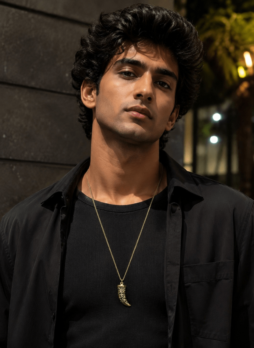 Gold Fang Pendant / Men’s Chain - EWS-CHA-010-3 - Luxeria