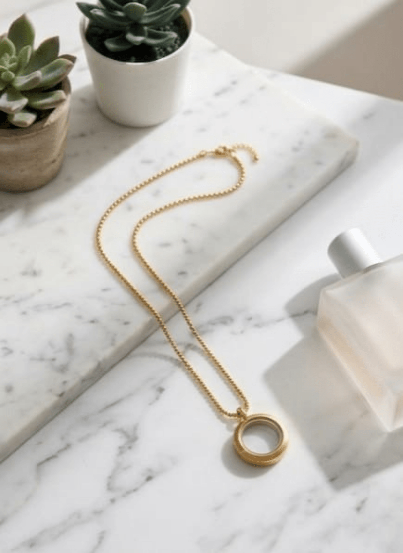 Gold Memory Pendant / Men’s chain - EWS-CHA-010-1 - Luxeria