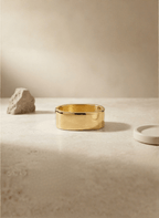 Gold Polished Wide Kada -  - Luxeria