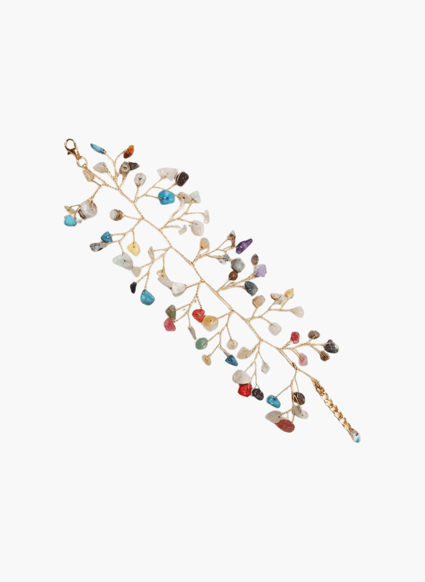 Gold Raw Stone Branch Bracelet - LUXBLT-A3-6 - Luxeria