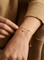 Gold Sparkle Bead Bracelet -  - Luxeria