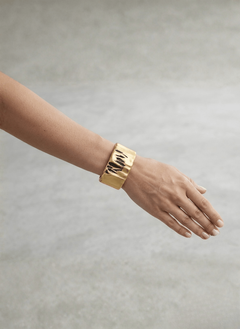 Gold Textured Kada -  - Luxeria