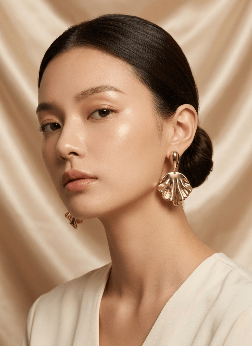 Golden Bloom Earrings - EWS-EAR-001-1 - Luxeria