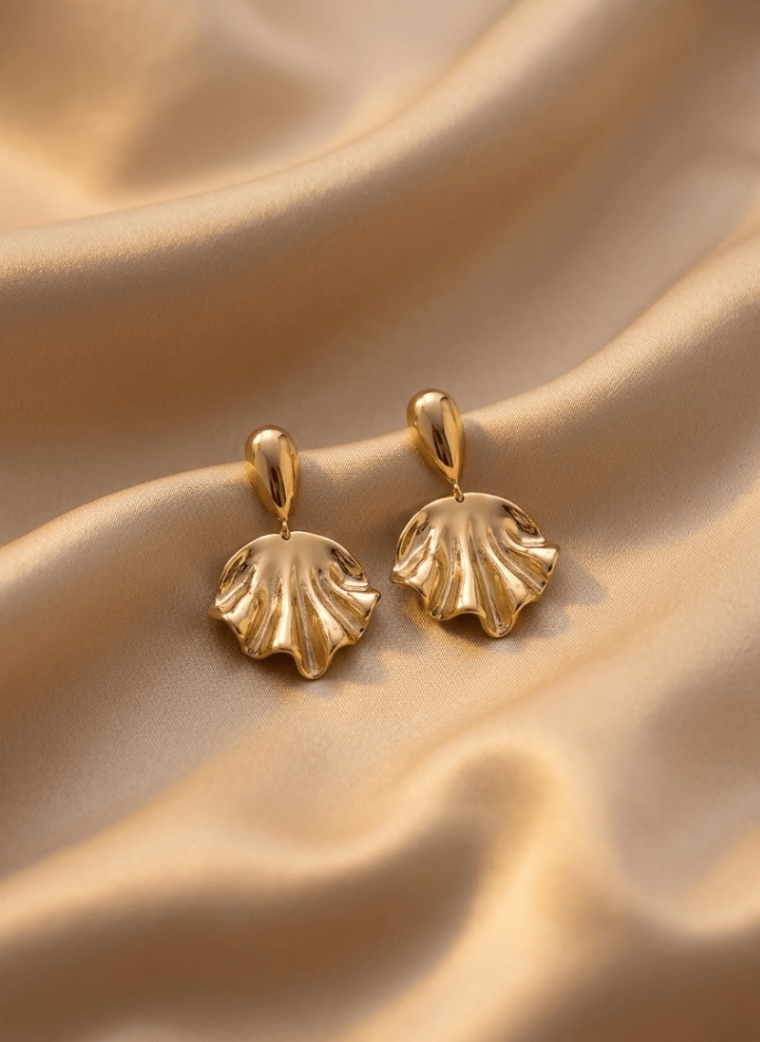 Golden Bloom Earrings - EWS-EAR-001-1 - Luxeria
